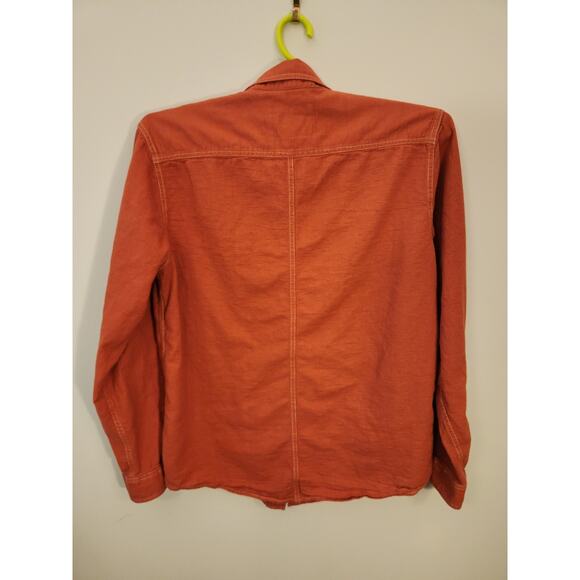 Royal Robbins Shirt Mens Large Red 100% Cotton Long Sleeve Gorpcore Camping - Picture 6 of 12